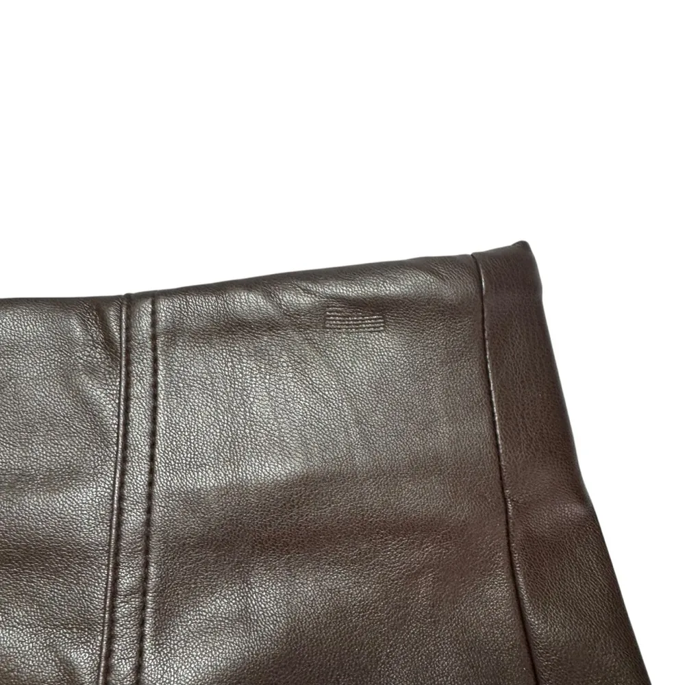 NWT ASTR THE LABEL Veruca Faux Leather Mini Skirt Chocolate Brown Vegan Medium M - Image 12