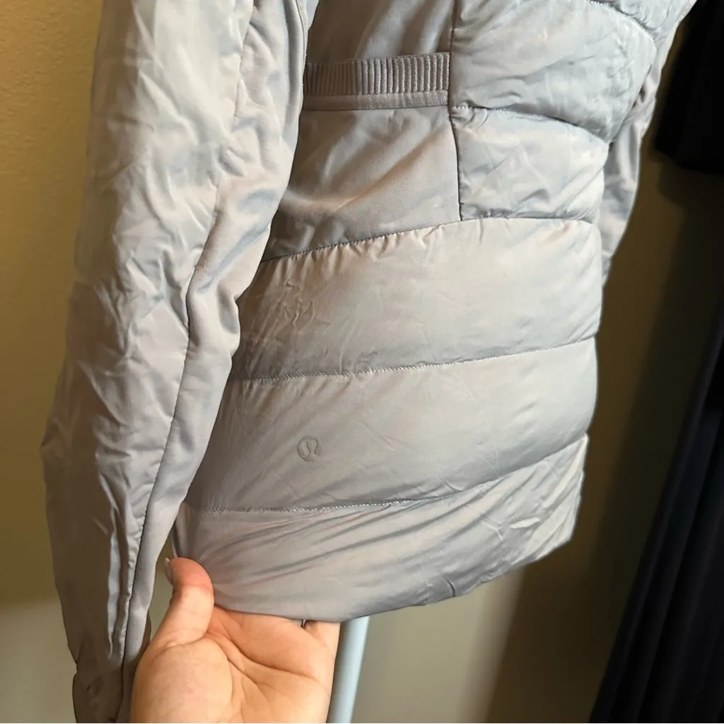 Lululemon Women's Light Gray Puffer Jacket 4 - Image 7