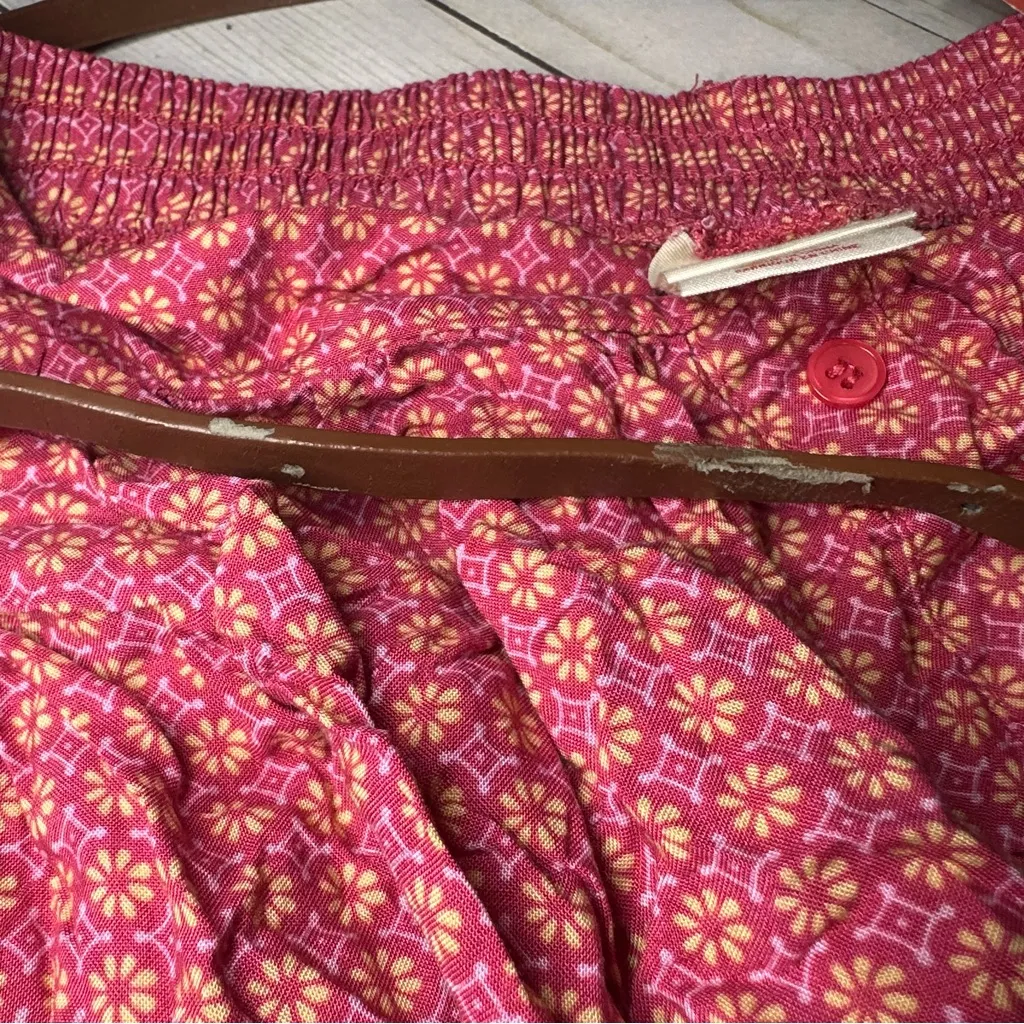 Mossimo Supply Co. Pink and Yellow‎ Patterned Skirt Size M - Image 4