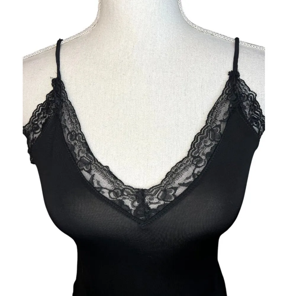 Zara black lace trim bodysuit - Image 2