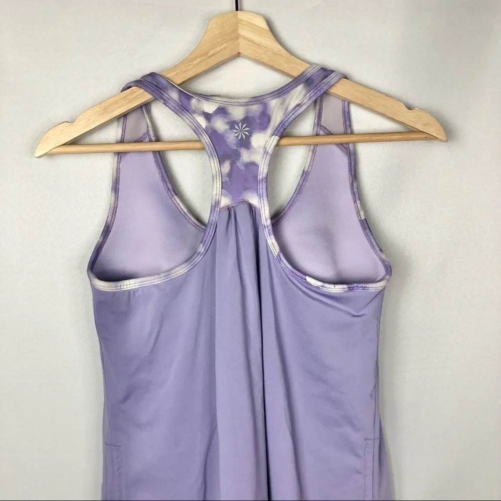 Athleta Royal Pigeon Layered Athletic Tank Top in Wisteria Purple S - Image 4