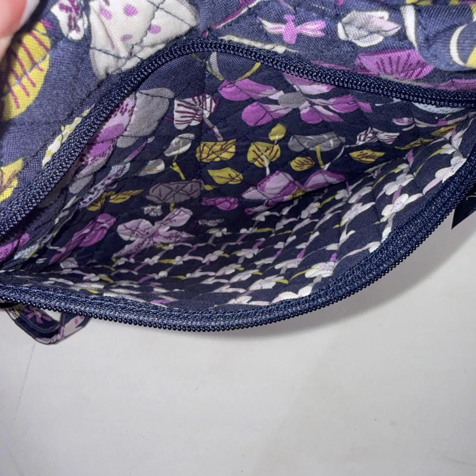 Vera Bradley Blu Floral Nightingale Preppy Y2K Quilted Mini Backpack-Style Purse - Image 11