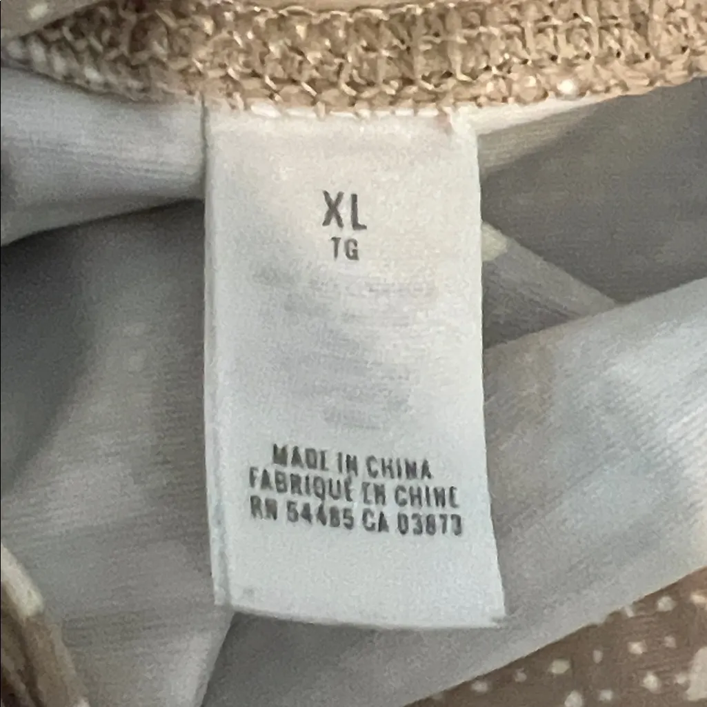 Aerie Chill Play Move Aztec Design Tan & Cream Athletic Leggings Size XL - Image 11