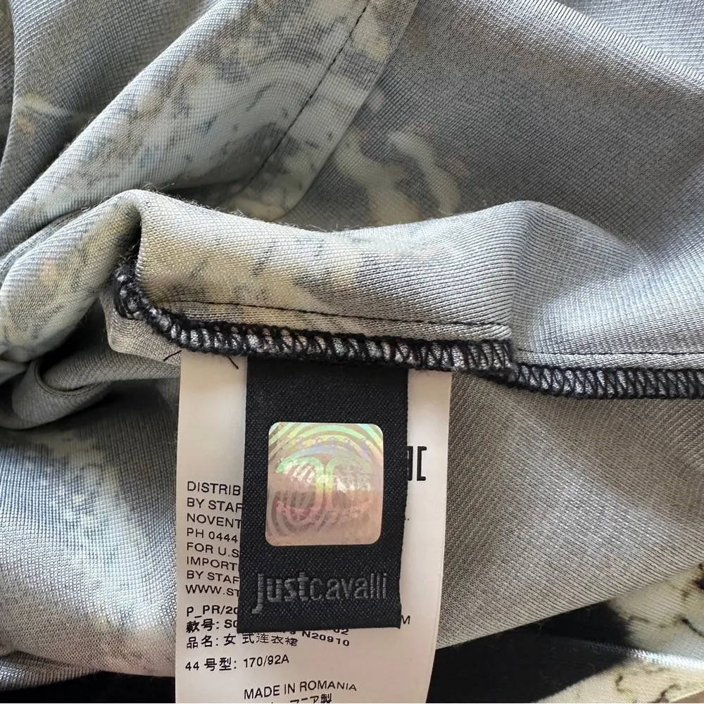 Just Cavalli Snake Print Scoop Neck Dress 44/8 - Image 7