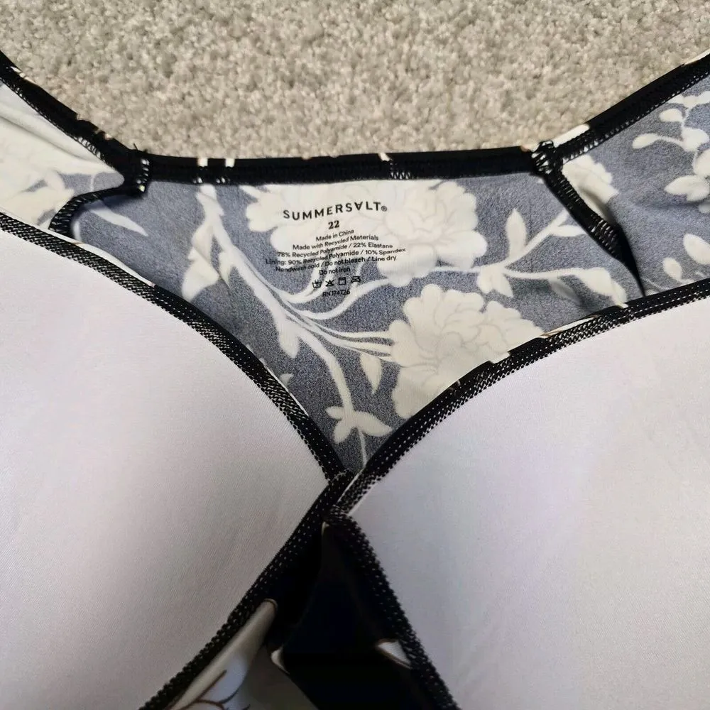 NEW Summersalt Ruffle Backflip One Piece Swimsuit Paradise Floral W/Skirt Sz 22 - Image 5