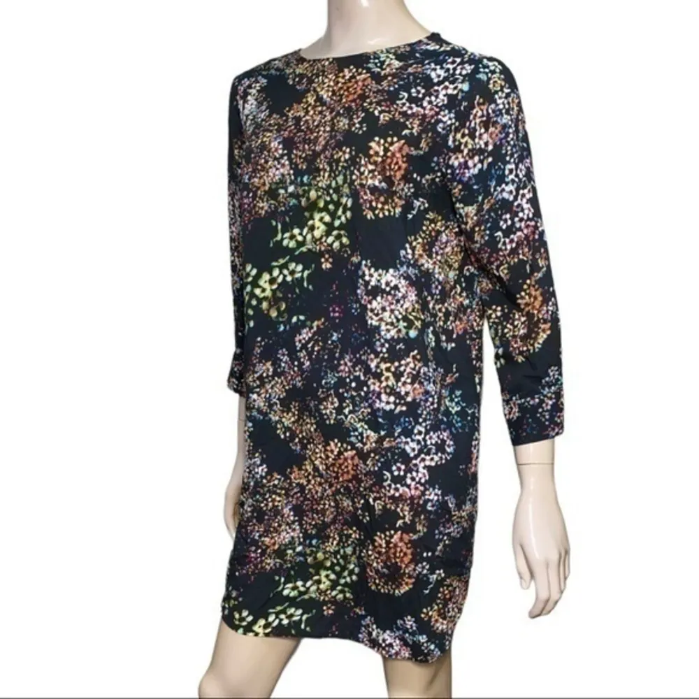& Other Stories Women’s Size 4 Black Floral Printed Dress - Image 3