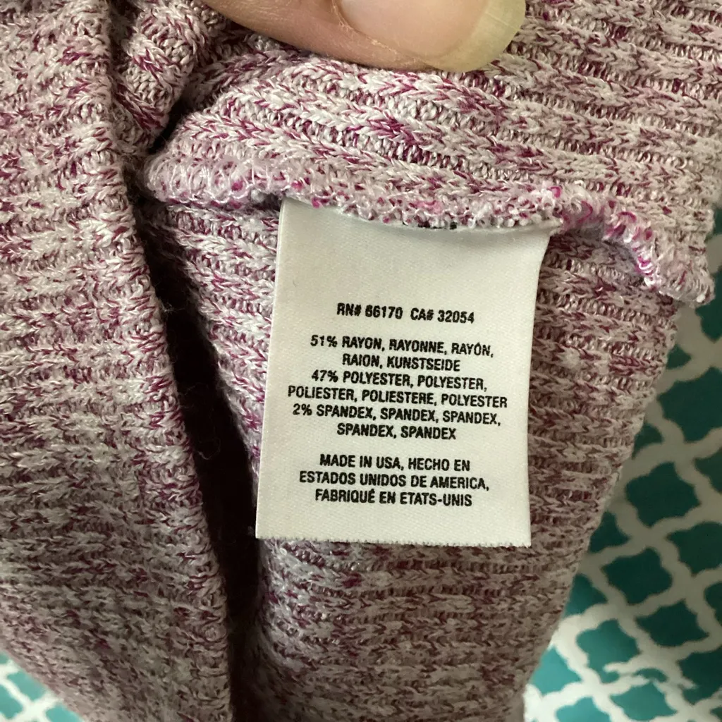 Anthropologie Maeve Harlan women’s tank top size medium color purple knit ribbed - Image 5