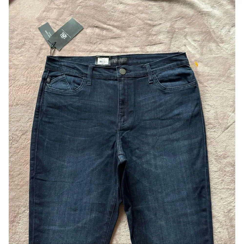 Rock & Republic Jeans Women's Kendall Blue Denim Jean Mid Rise Capri Size 16 NWT - Image 2
