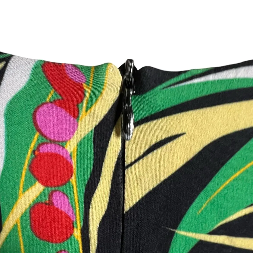 La DoubleJ Tinder Multicolor Floral Print Long Sleeve Midi Dress Size Black Size XS - Image 14