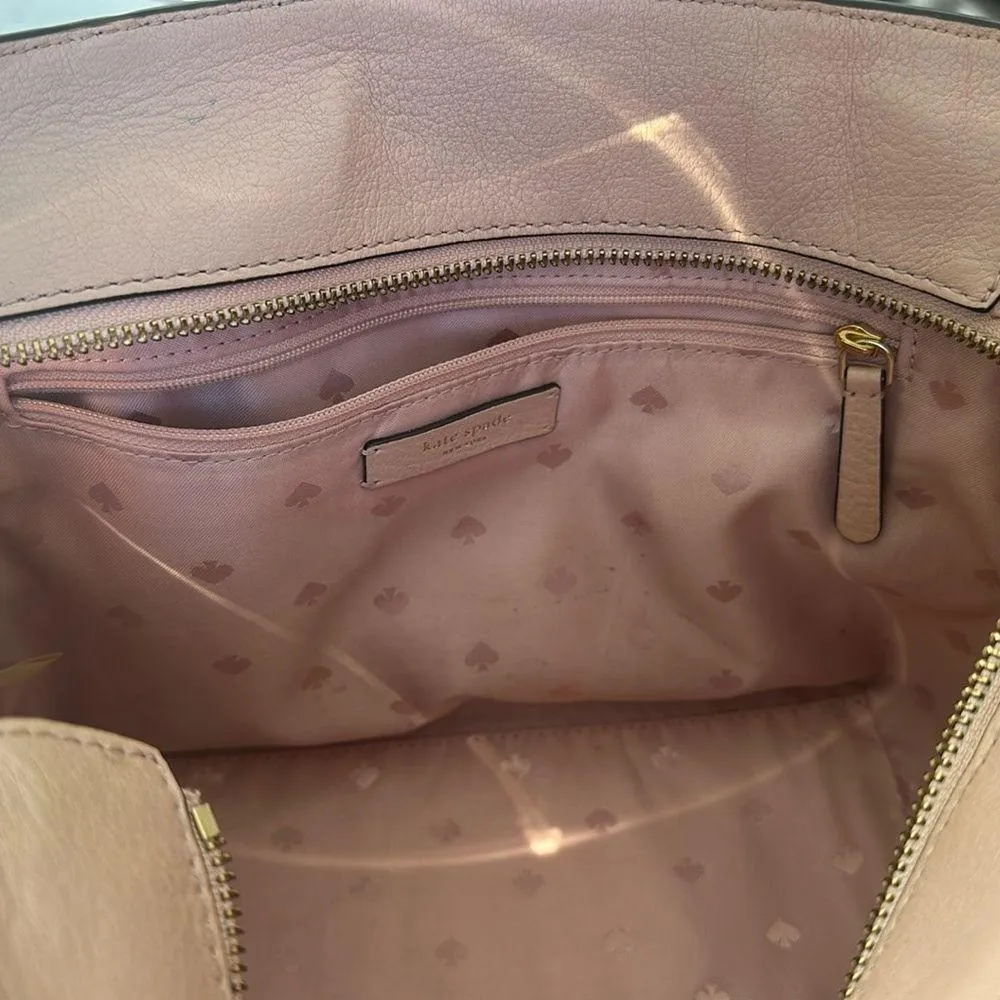 Kate Spade Medium Jackson Satchel Pink Warm Vellum Purse - Image 11