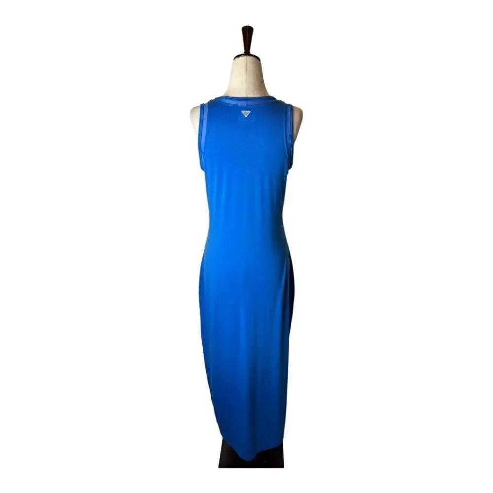 Columbia‎ Royal Blue Sleeveless Mesh Detail PFG Athletic Maxi Tank Dress Size XS - Image 2