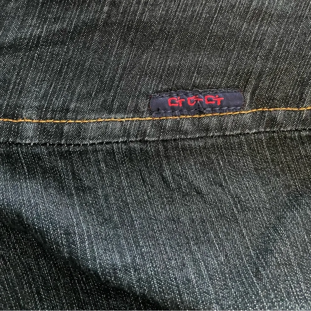 C’est Toi women’s dark wash cropped belted jeans, size 3XL plus boho spring - Image 10