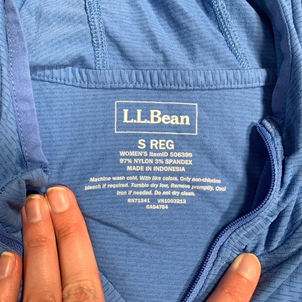 L.L. Bean Blue Hooded long Sweatshirt dress - Image 8