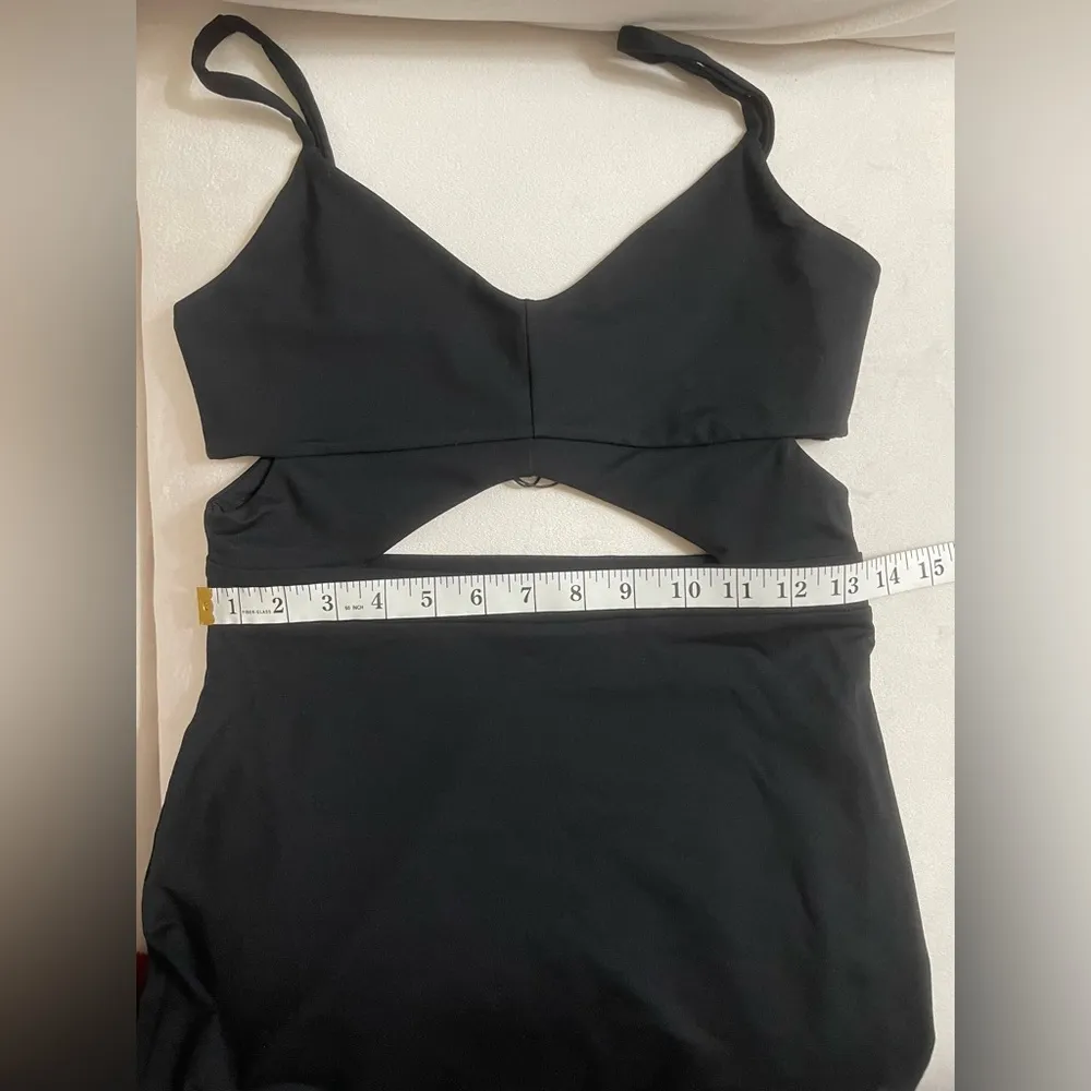 NEW SOLD OUT Susana Monaco Cutout A-Line Mini Black Dress Size M - Image 8