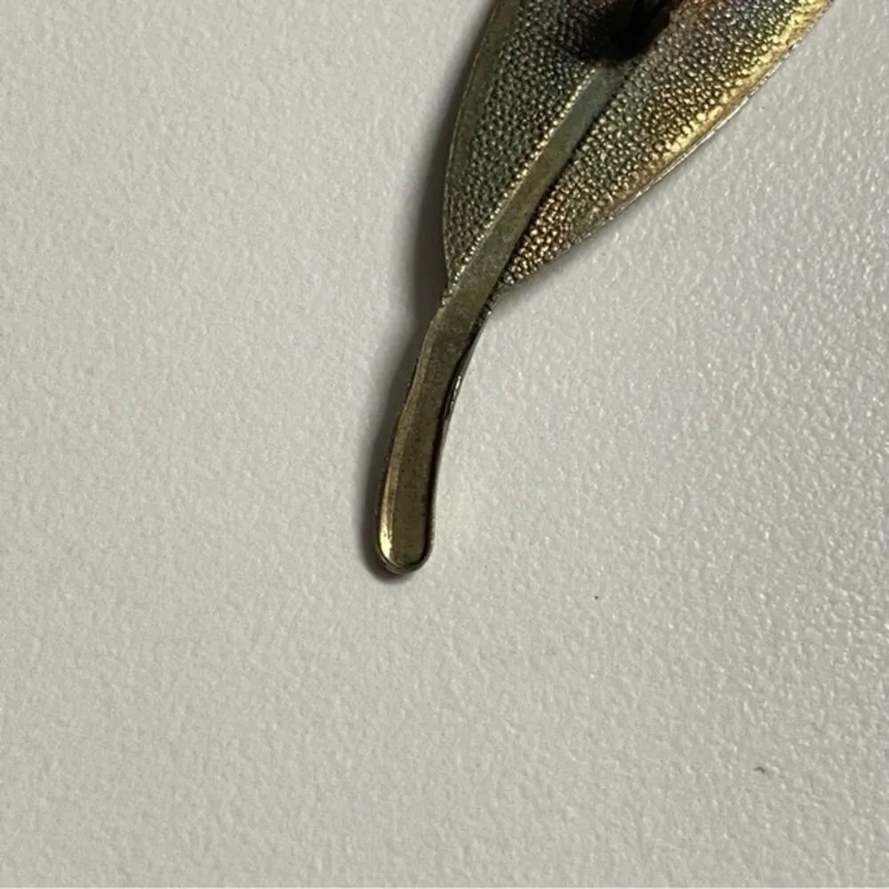 Vintage Sterling Silver Leaf Brooch Pin Unsigned BeauSter Motif Beaucraft 1950s - Image 7