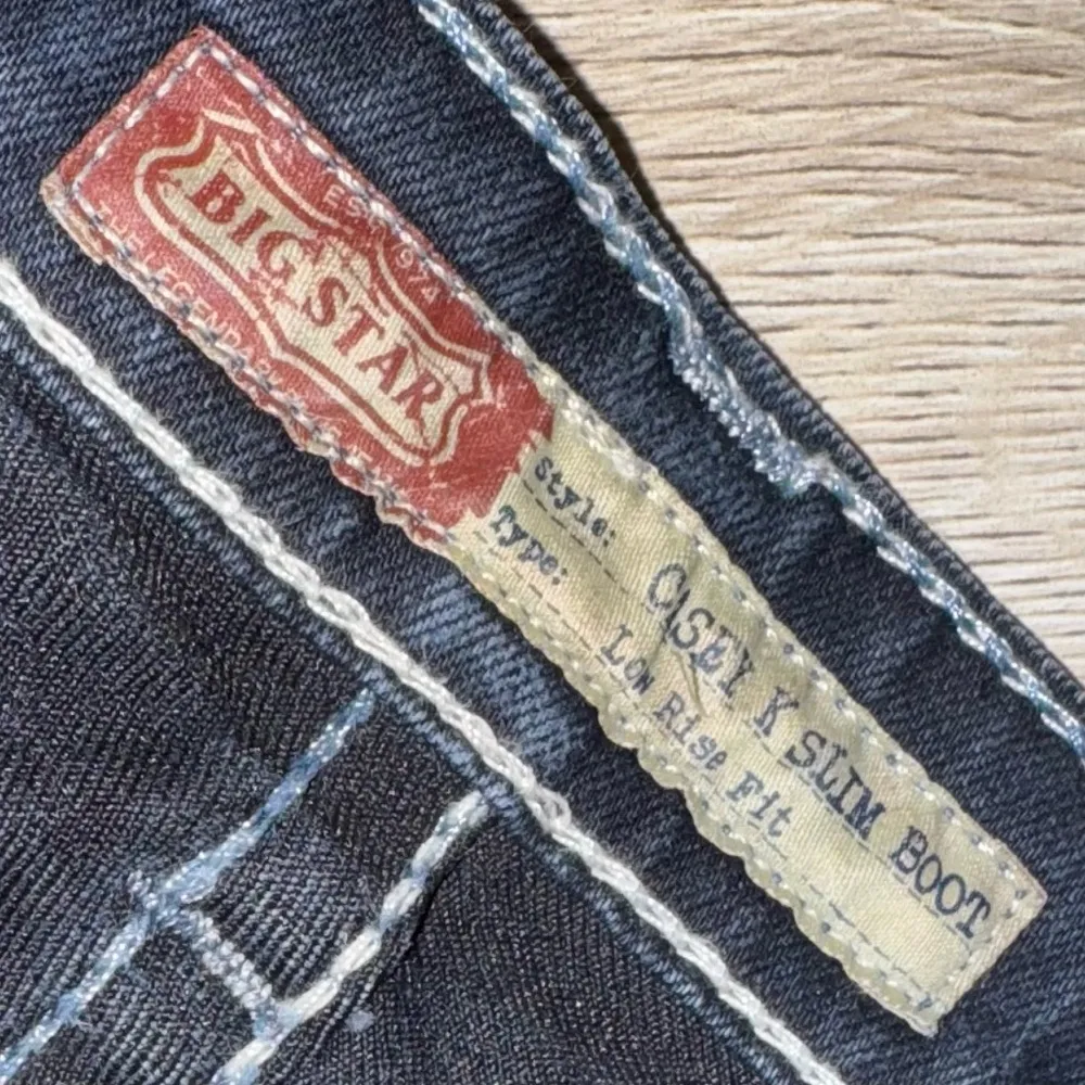 Big star  Casey k slim bootcut boot Dark Blue Denim Jeans - Image 6