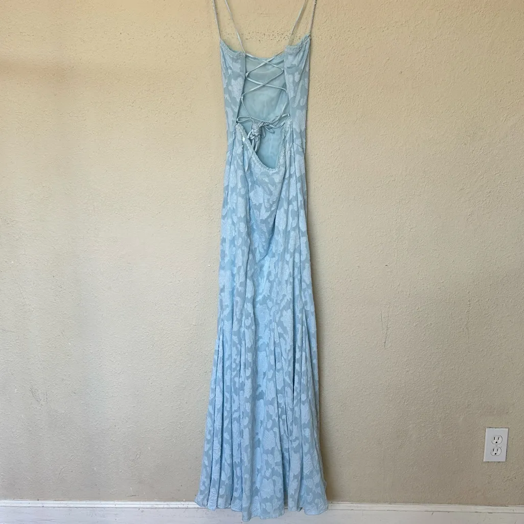 HOUSE OF CB 'Joan' Bluebell Lace Up Back Maxi Dress NWOT‎ Size S - Image 7