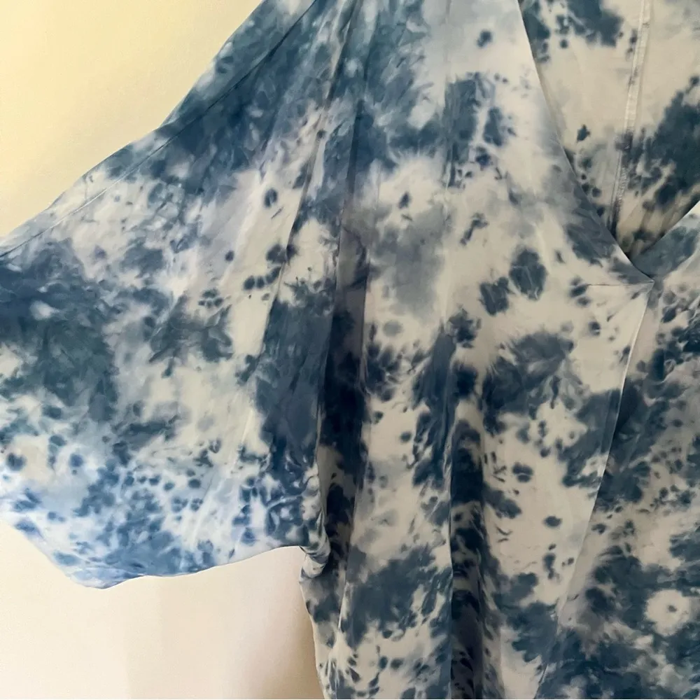 NEW Marc New York Andrew Marc Blouse Tunic Dark Chambray Tie Dye 3X - Image 4