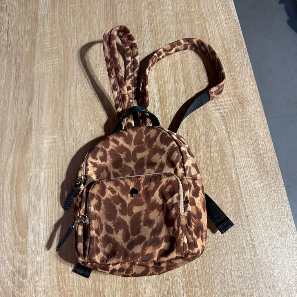 kate spade new york Taylor Leopard Print Mini Backpack EUC - Image 2