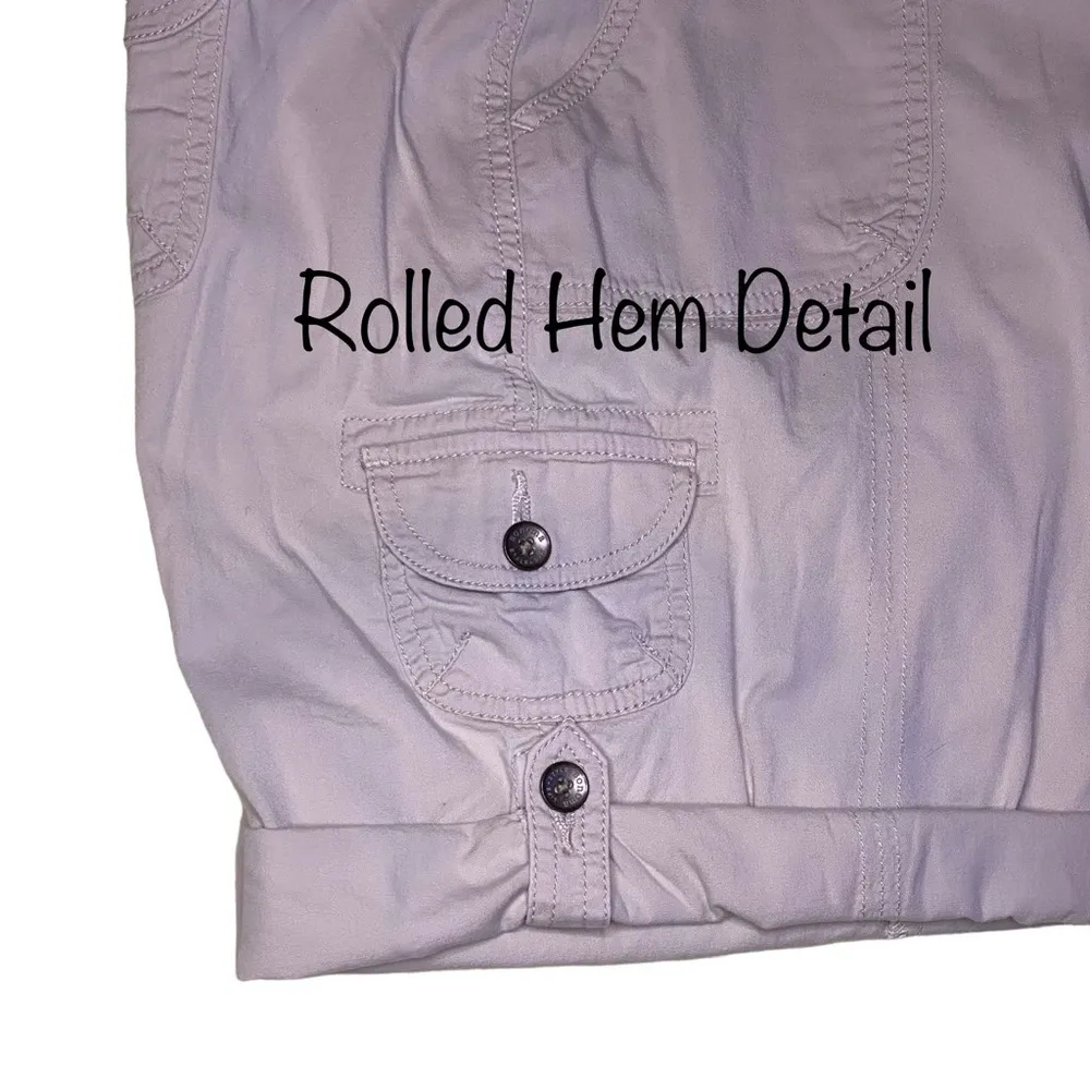 Sonoma Modern Bermuda Shorts Lightweight Adjustable Hem Light Tan Size 14P - Image 8