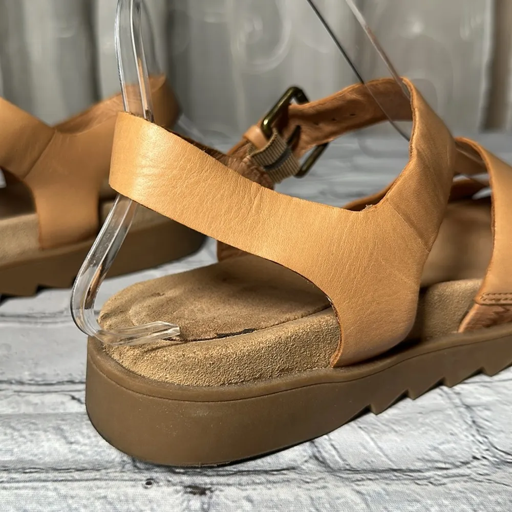 Madewell Addie Sandal Desert Camel Tan size 8 1/2 leather sandals - Image 14