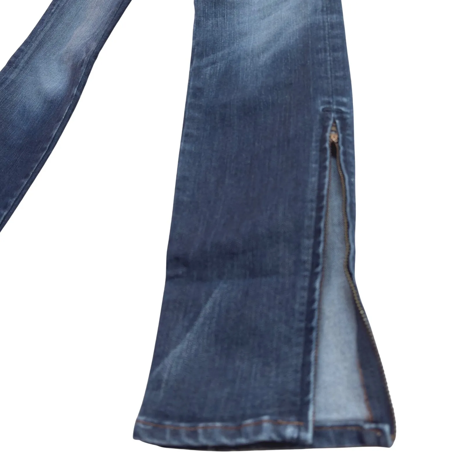 J Brand Denim Jeans‎ The Deal Skinny Leg Ankle Zip Dark Wash Women's Size 25 - Image 2