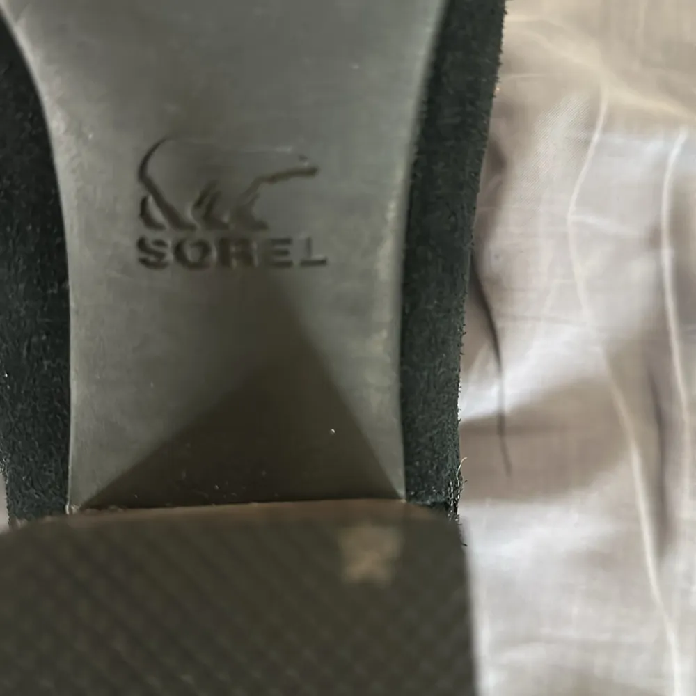 Sorel Farah waterproof suede size 10 Black Suede Women's Boots mid calf zip tie - Image 8