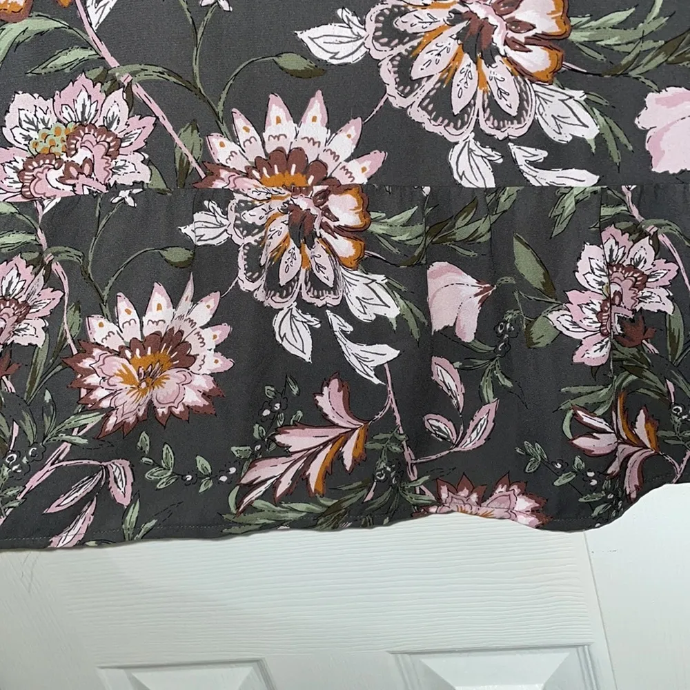 Grey floral dress - Image 4