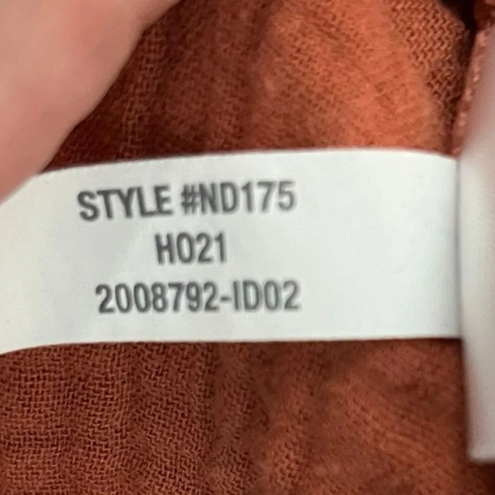 Madewell Seersucker Knit Midi Dress Red Button Front Women’s Size XXS Cotton - Image 11