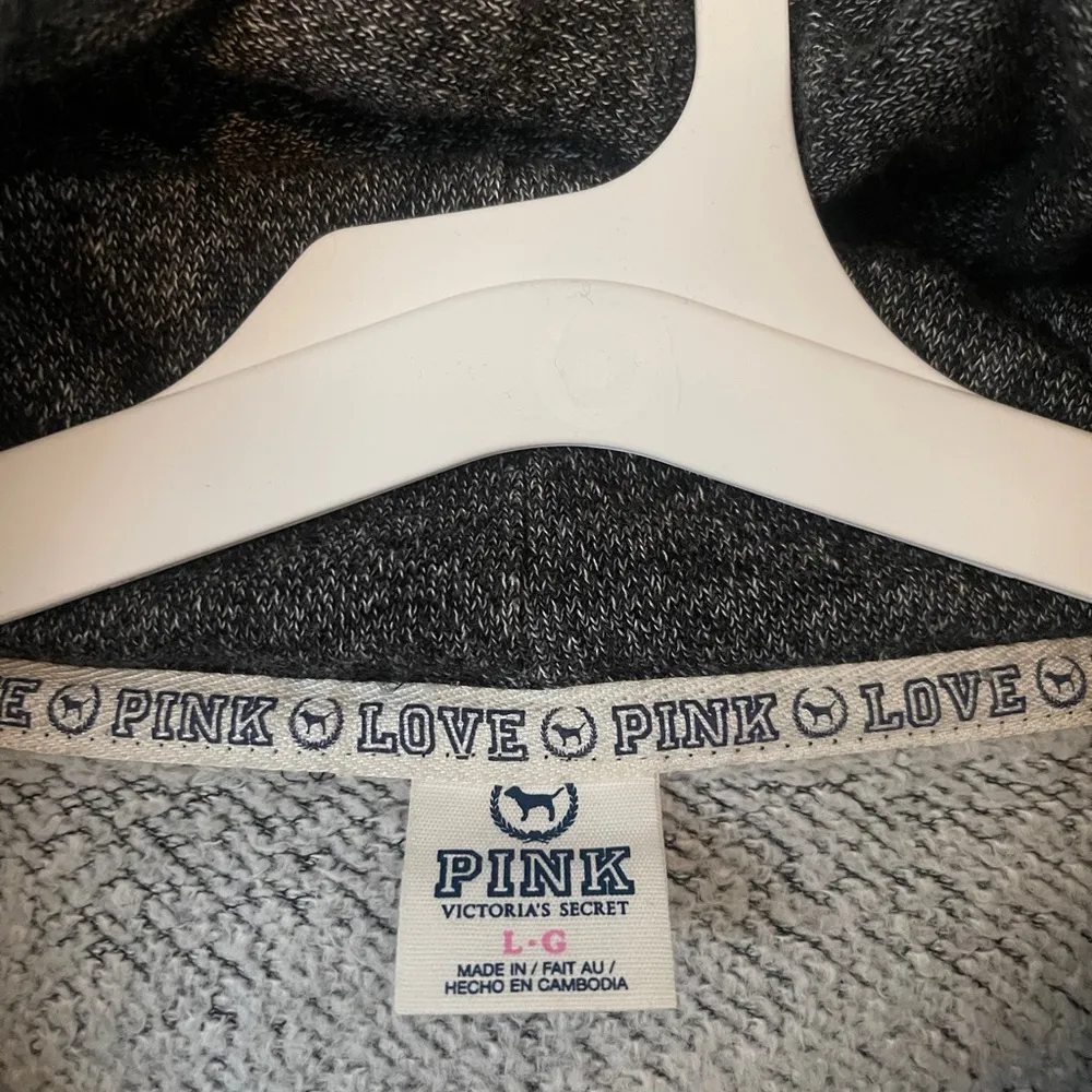 Victoria's Secret PINK Gray Hoodie - Image 2