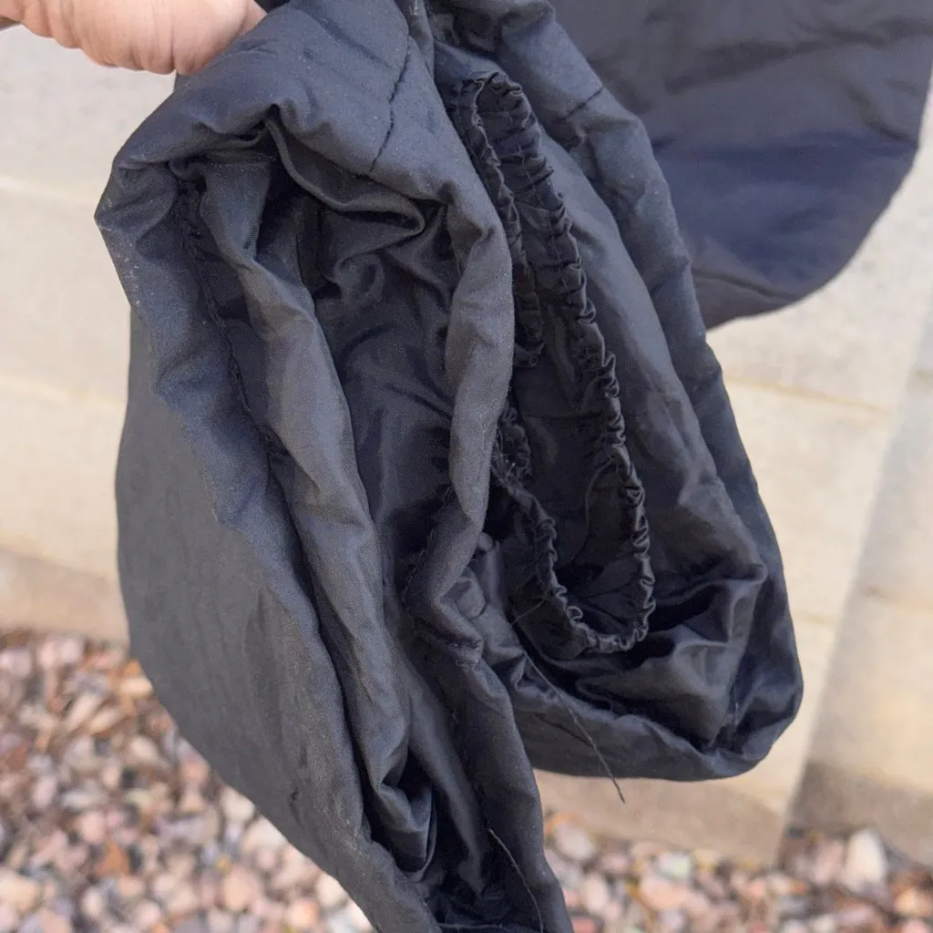 Vintage Sportina Black Quilted Ski Bib Overalls Women's M Size M - Image 8