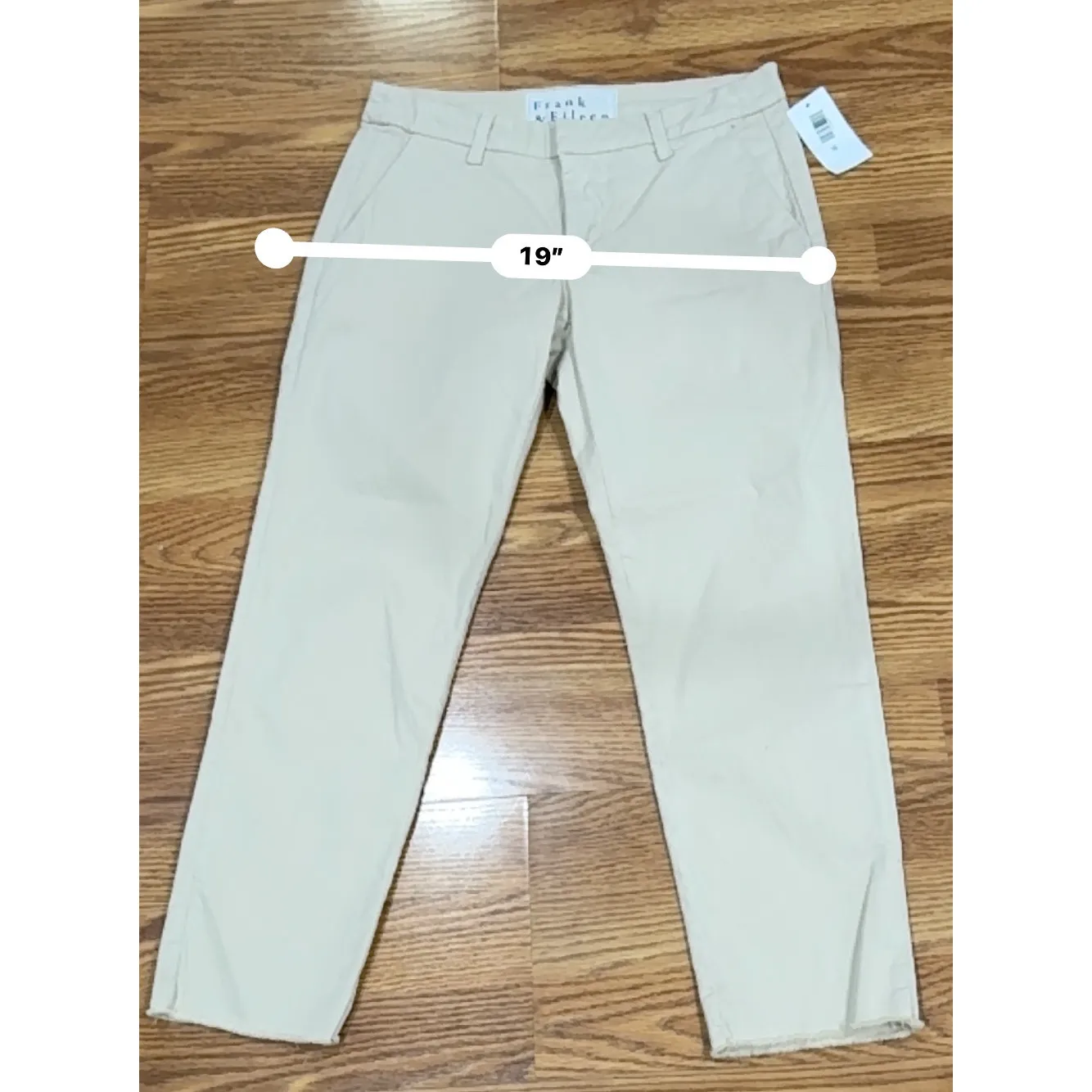 Frank & Eileen WICKLOW The Italian Chino Khaki size 2 - Image 5