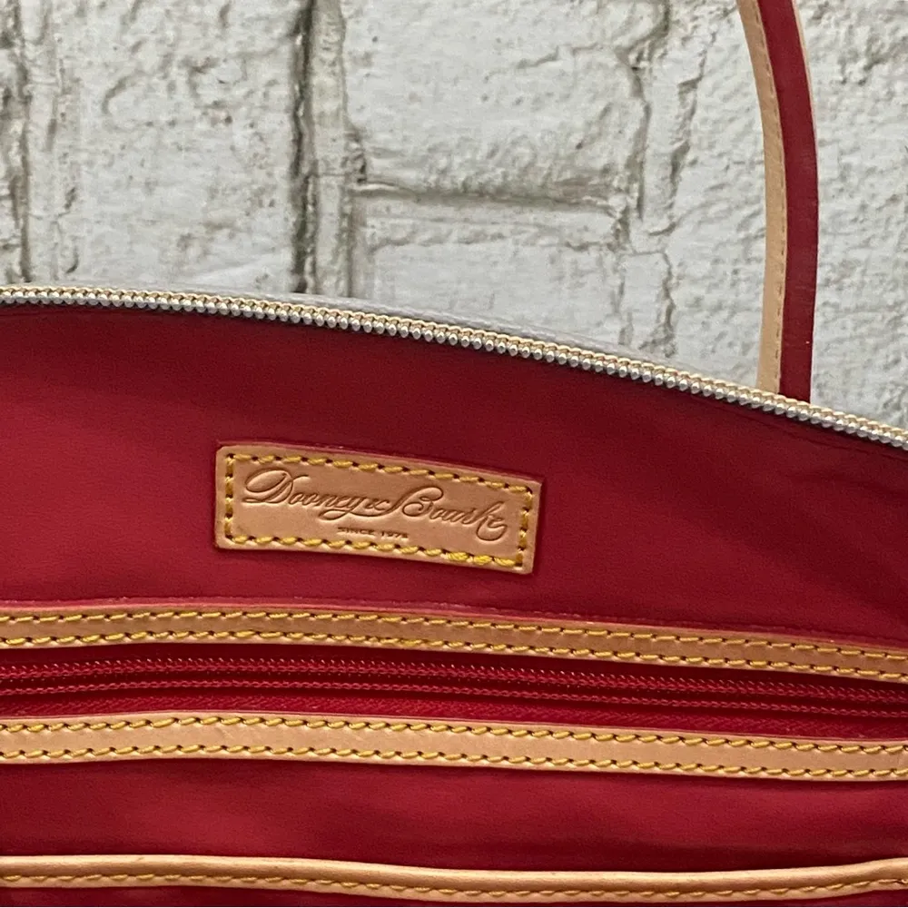 DOONEY & BOURKE Smoke Gray Leather Carley Madeline Satchel Bag - Image 15