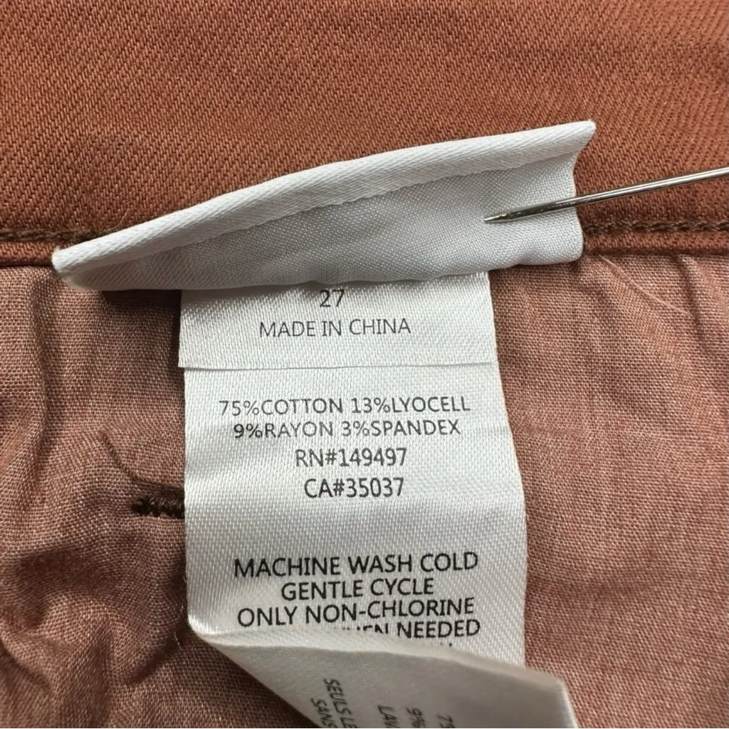 joes Brown Coated Straight Leg Jeans Size 27 - Image 6