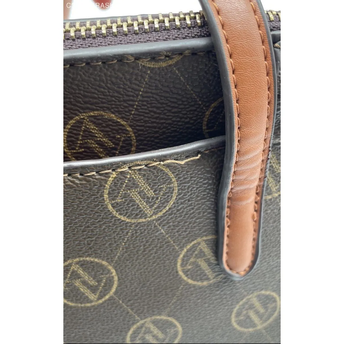 Adrienne Vittadini‎ Black/Brown Logo Handbag - Image 9