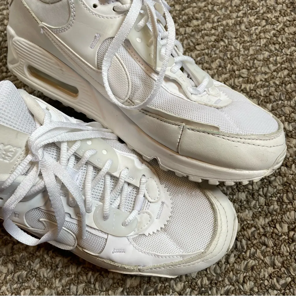 Nike Air Max 90 Futura Triple White Shoes Sneakers DM9922-101 - Image 11