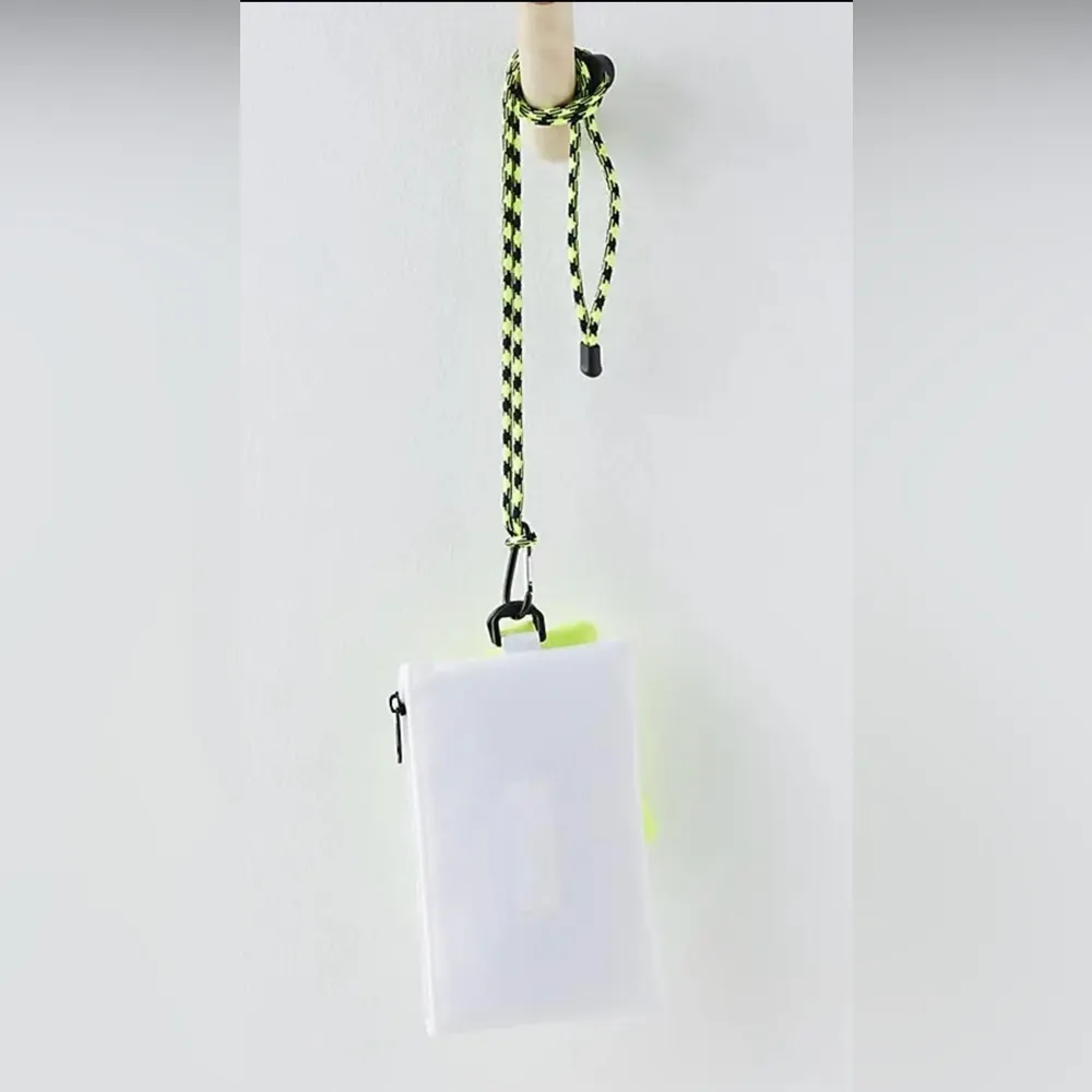 NWT Free People Half Time Double Pouch in Citrus White - Image 4