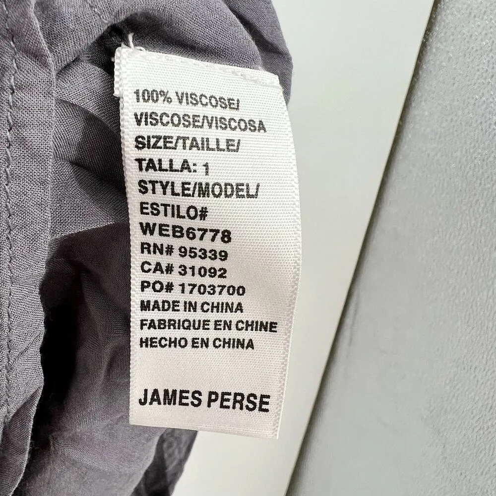 James Perse lagenlook pullover tank top tunic dress pockets size 1 US small - Image 8