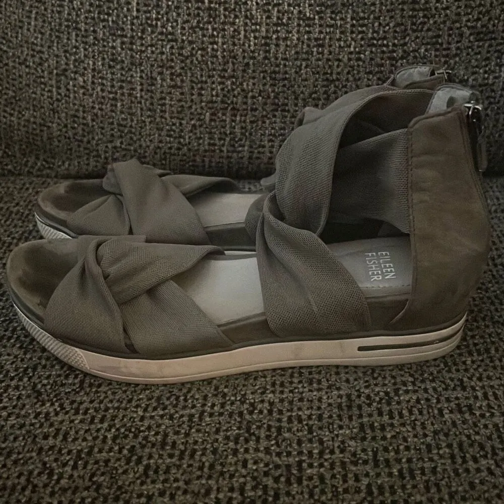 ✨Eileen Fisher Zanya Mesh Sneaker Grey Sz 7.5 Sandals✨ - Image 8