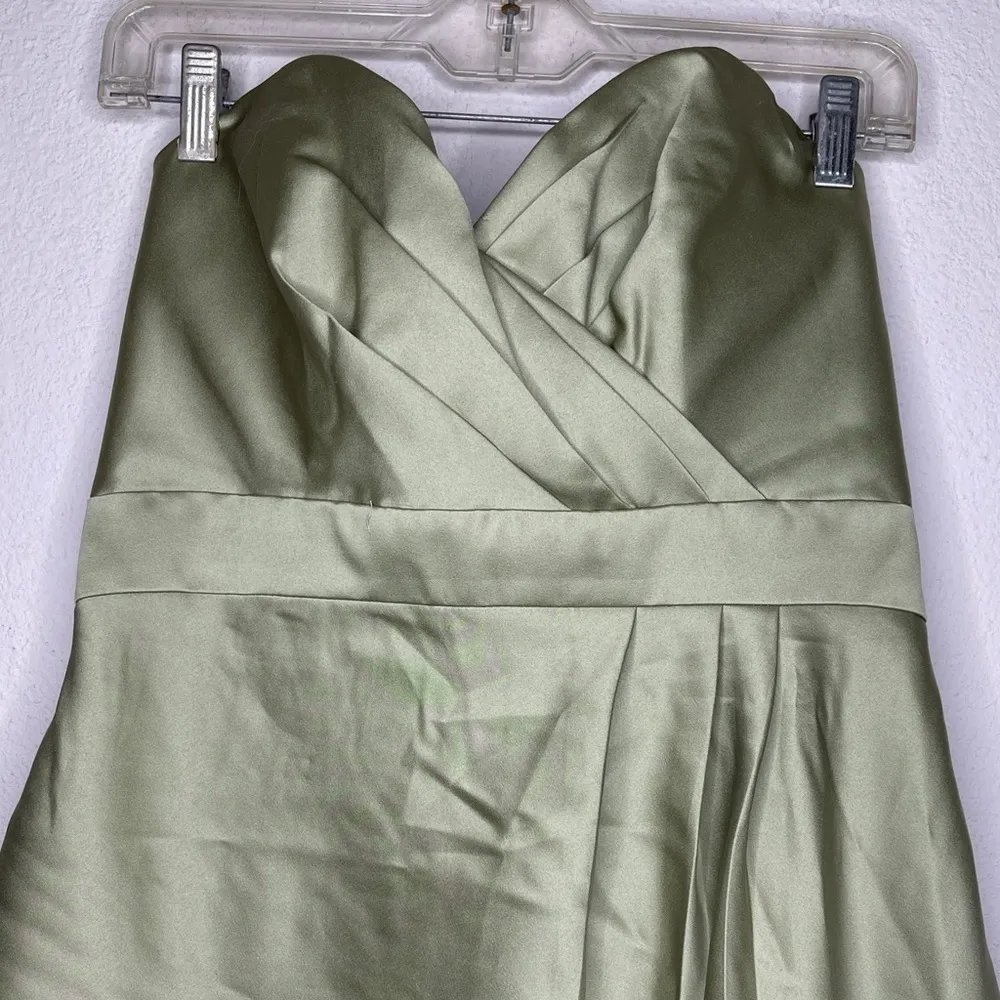 Vintage‎ Alfred Angelo Strapless Dress Green - Image 6