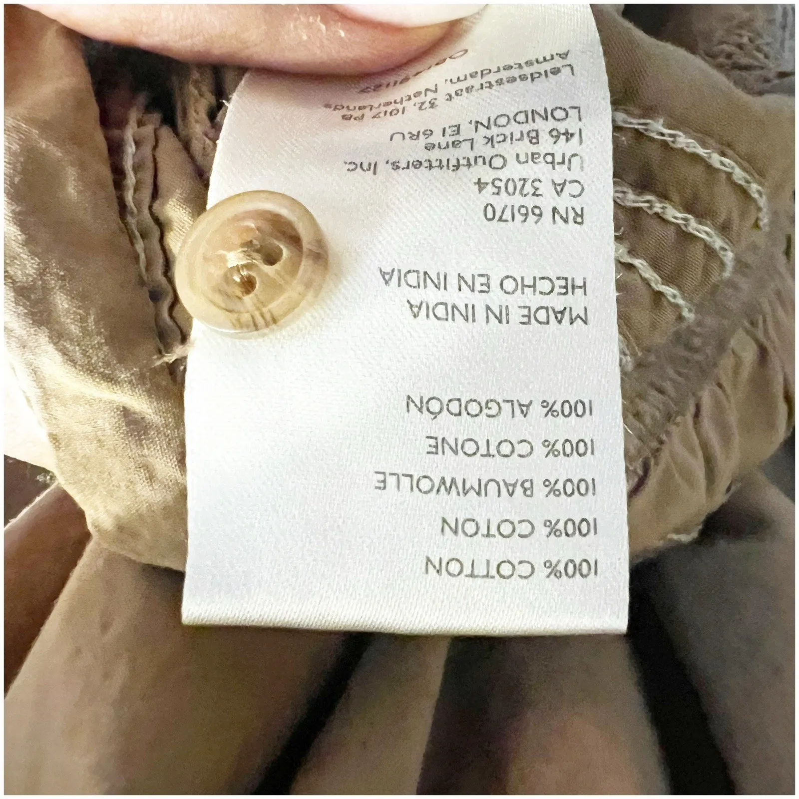 Anthropologie Pilcro Jumper Dress Cross Back Size Small Mocha Brown Pockets - Image 9