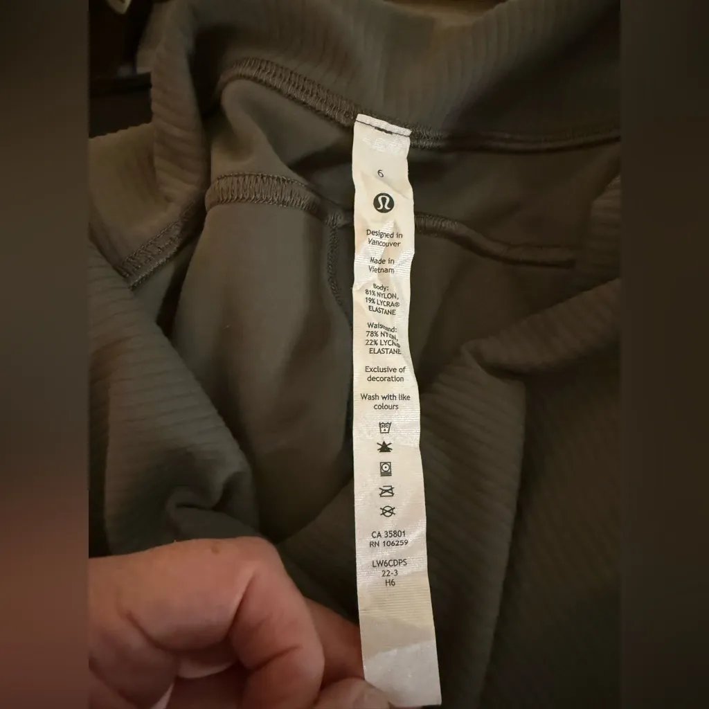 Lululemon Align Ribbed Waist Cropped Jogger – Carob Brown Sz 6 NWOT Rare Color - Image 9