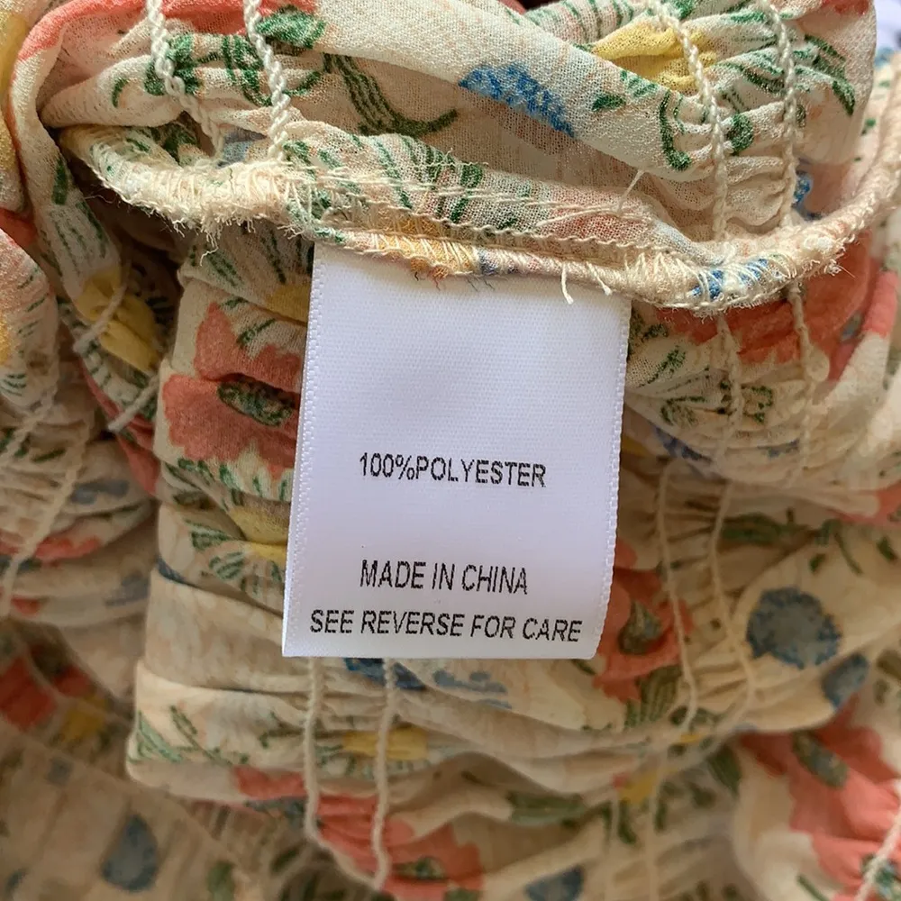 Lucy Paris Floral Crop Top Sz Small - Image 12