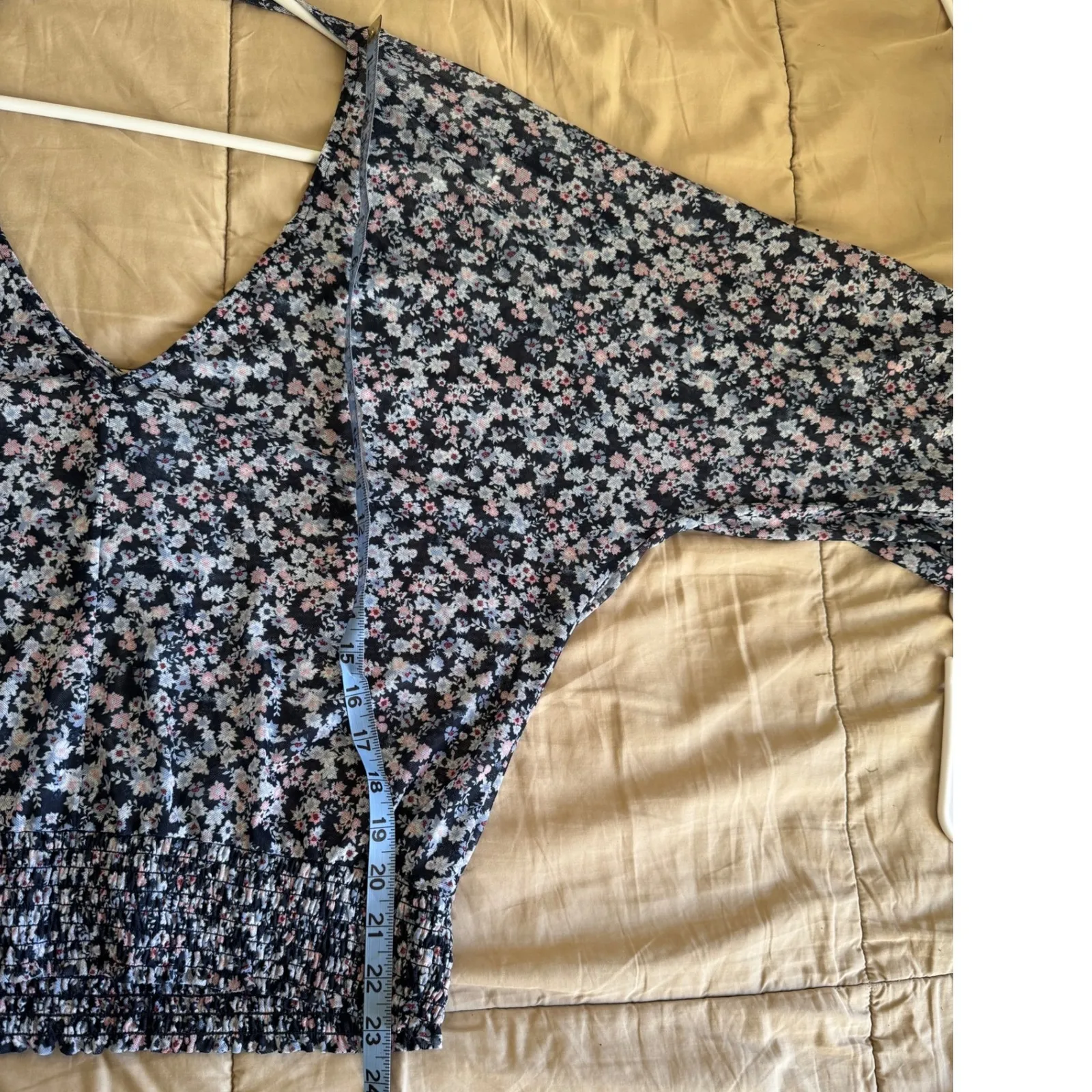 Buckle sz L Daytrip Sheer Floral Chiffon Rutched Blouse Top Ditsy Feminine Boho - Image 7