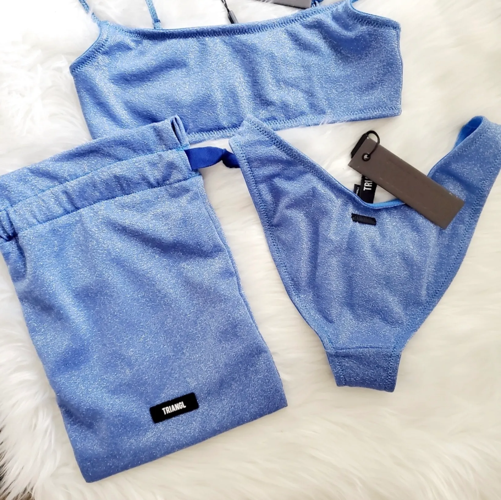 Triangl blue  swimsuit set - Image 2