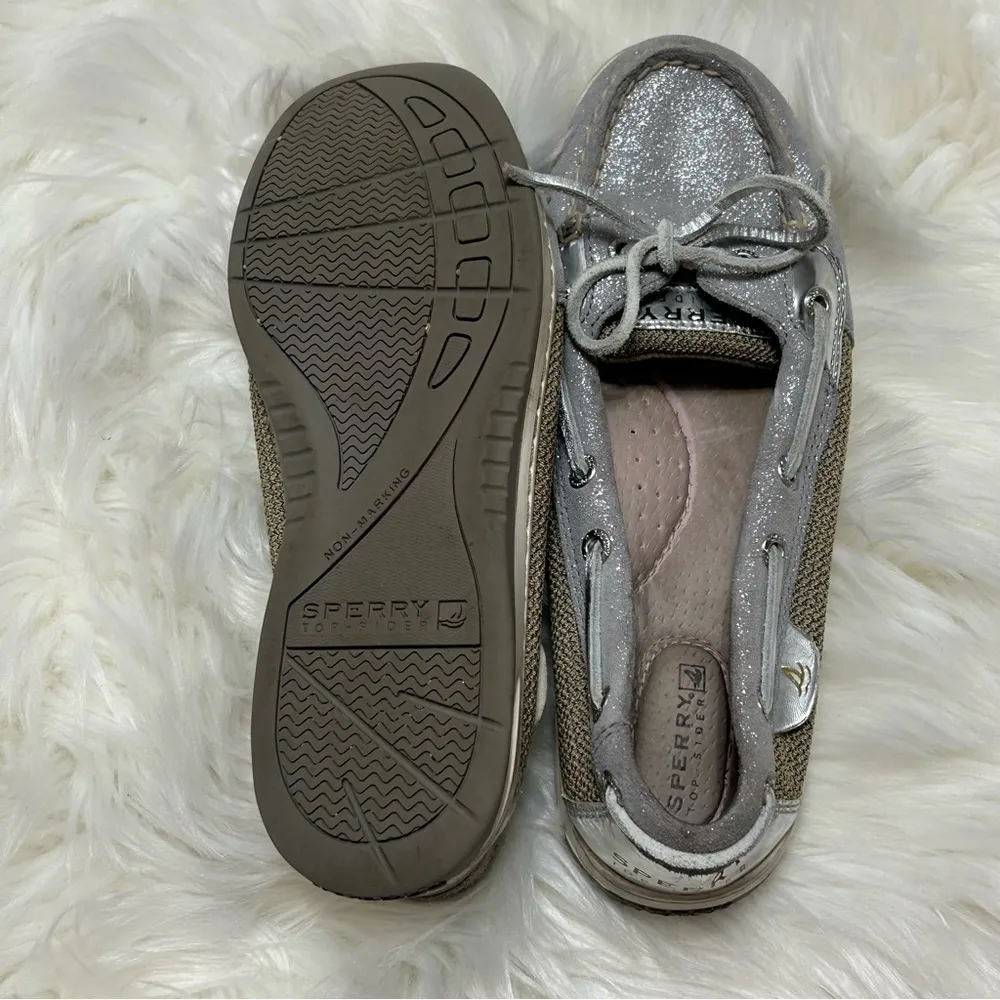 Sperry Metallic Silver Boat Shoes A3 - Image 4