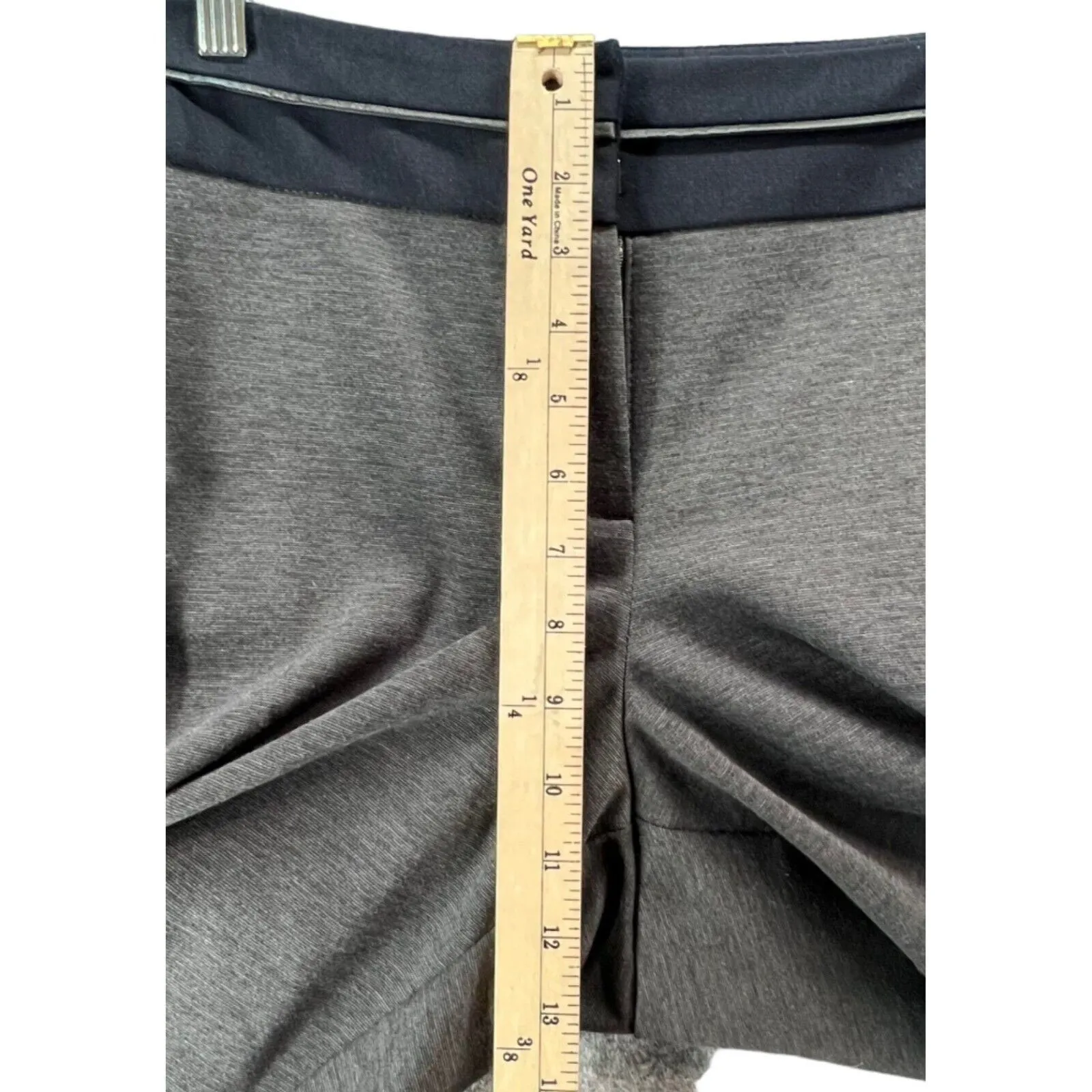 Lane Bryant Womens Pants Gray Comfort Stretch Zipper Detail Career Size 16 - Image 5