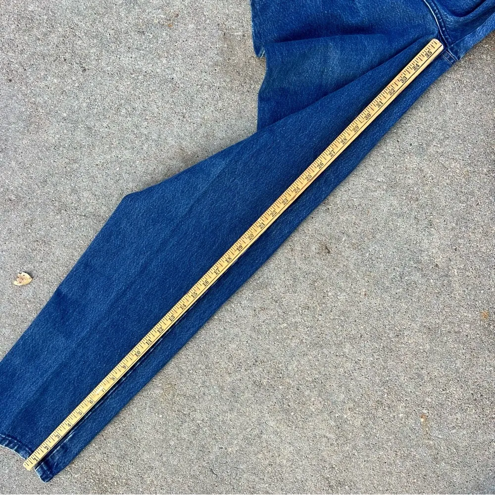 VTG 80s Rockies Bareback High Rise Pleated V Yoke ribcage cowgirl western jeans Blue Size 31 - Image 9