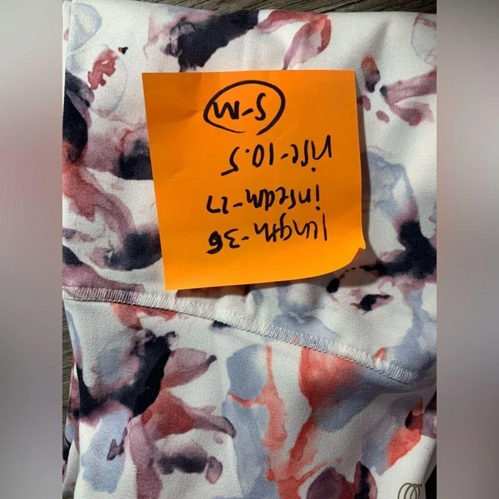 Balance Collection Leggings Workout Leggings Multi Color Funky Floral Print S M - Image 10