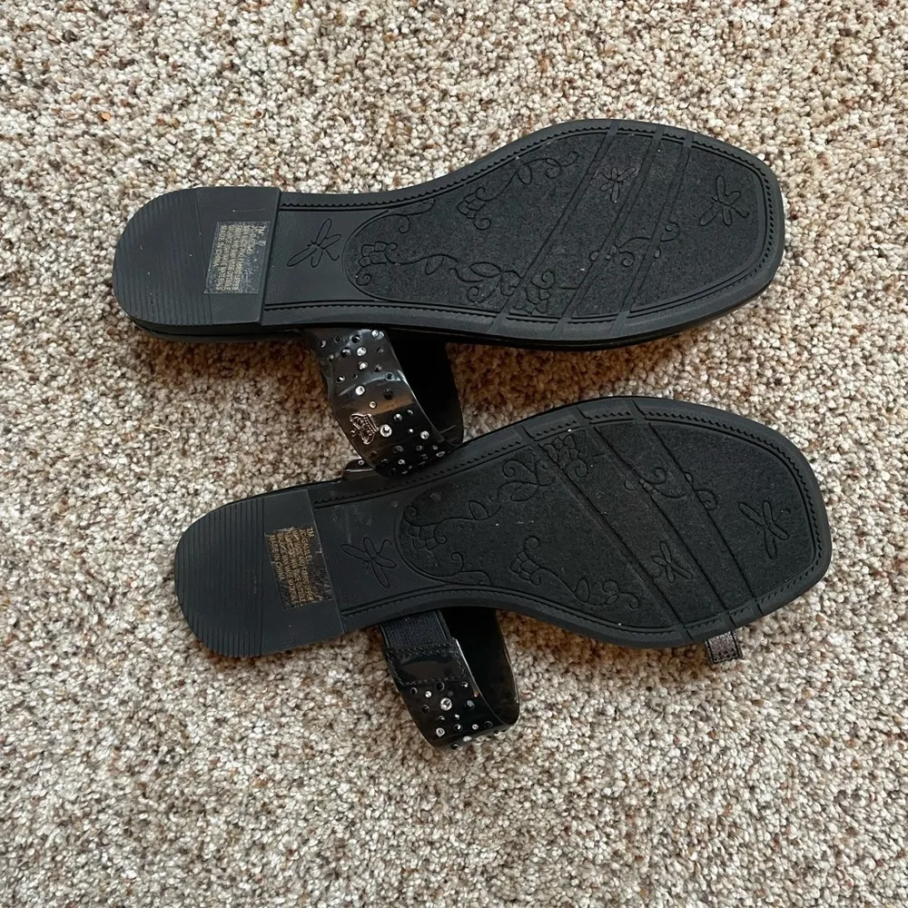 Juicy Couture Women Slip On Sandals Color Black Size 7M - Image 9